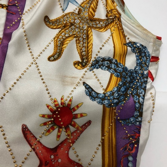 GIANNI VERSACE studded bodysuit Seashell size from S/S 1992 - Picture 10 of 16